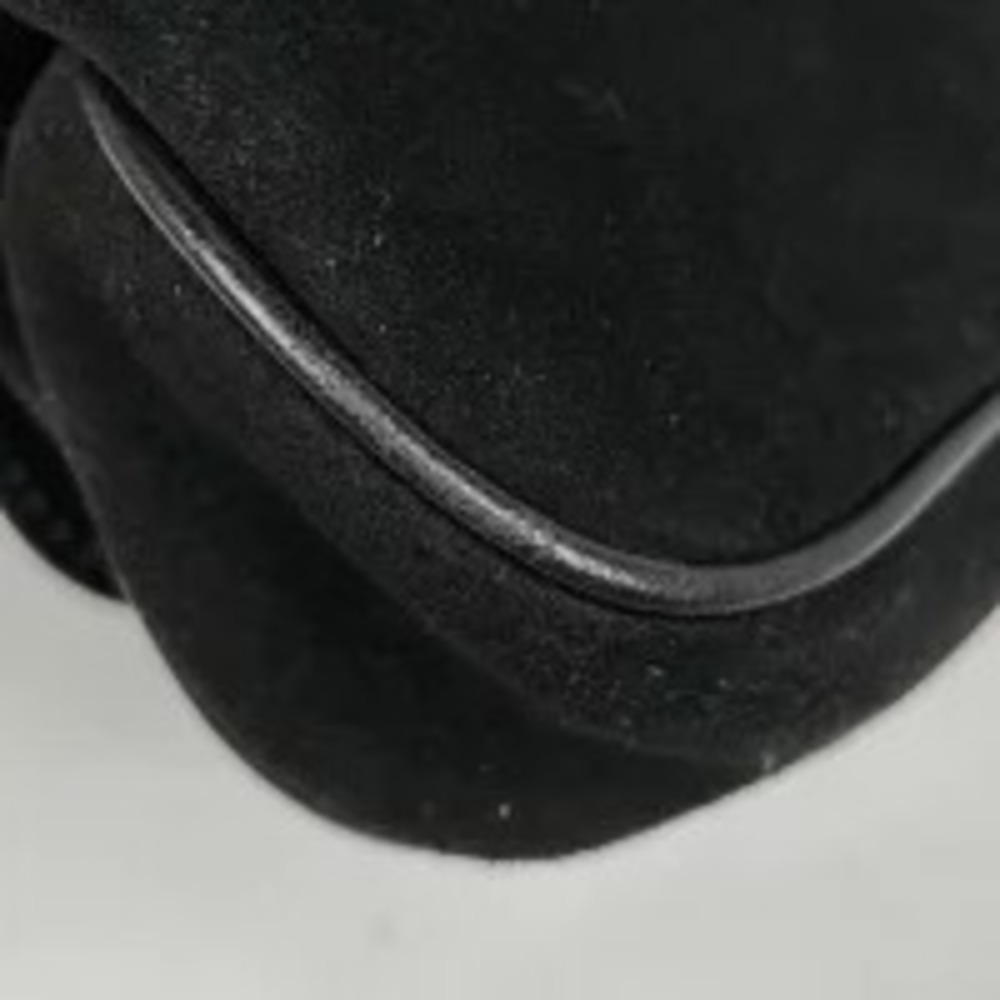 Gucci Hobo Suede Handbag 2way Bamboo Black